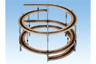 Noch H0 Laggies Gleiswendel-Komplettbausatz Aufbaukreis, R 360 mm, 1-gleisig