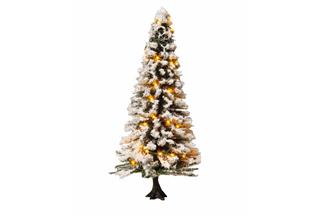 Noch H0/TT/0 beleuchteter Weihnachtsbaum, mit 30 LED, 12 cm hoch