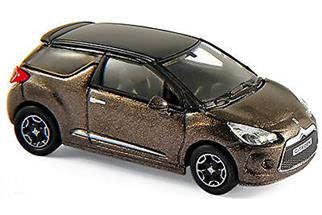 Norev H0 Citroën DS3, braun/schwarz