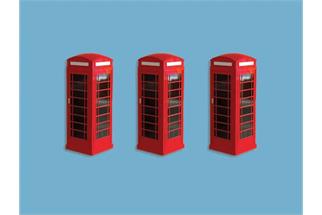 Peco model scene N Telephone Boxes (Inhalt: 3 Stk.)