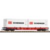 Piko G DB AG Containertragwagen, 2x20'-Container DB Schenker, Ep. VI