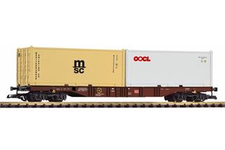 Piko G DB AG Containertragwagen, 2x20'-Container, Ep. VI
