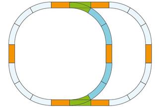 Piko G Gleis Ergänzungs-Set Überholgleis