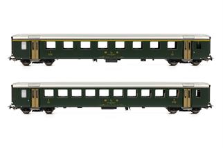 Piko H0 (AC) BLS Personenwagen-Set EW I A + B, grün, Ep. IV, 2-tlg. (Sonderserie Schweiz)