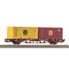 Piko H0 FS Containertragwagen, 2x20'-Container msc, Ep. V