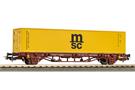 Piko H0 FS Containertragwagen, 40'-Container msc, Ep. V
