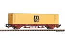 Piko H0 FS Containertragwagen, 40'-Container msc, Ep. V