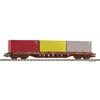 Piko H0 SNCB Containertragwagen, 3x20'-Container, Ep. V