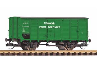 Piko TT CSD gedeckter Güterwagen G02 Zt, Popovice, ohne Bremserhaus, Ep. III