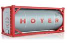 Pirata H0 20'-Tankcontainer HOYER, grau