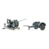 Preiser H0 2 cm Flak 38 mit Sd-Anhänger 51 DR 1939-45 unbemalt