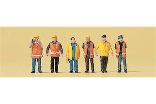 Preiser N Arbeiter mit Helm in Sicherheitskleidung