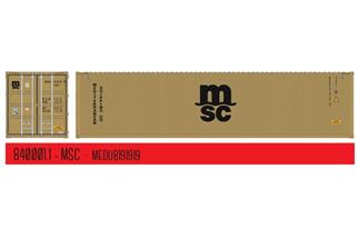 PT Trains H0 40'-Container MSC *werkseitig ausverkauft*