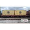 PT Trains H0 Medway Containertragwagen Sgs mit 2 20'-Container msc, Ep. VI