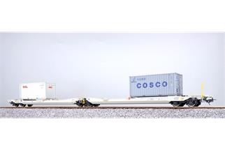 Pullman H0 DB Schenker Doppel-Taschenwagen Sdggmrs, 20' OOCL/20' COSCO, Ep. VI