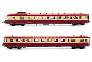 REE H0 (DC) SNCF Dieseltriebzug RGP 1 X 2774, TEE, Ep. III-IV, 2-tlg.