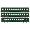 REE H0 (DC) SNCF Personenwagen-Set Saucisson B10/B10/B5d, Ep. IIIb, 3-tlg.