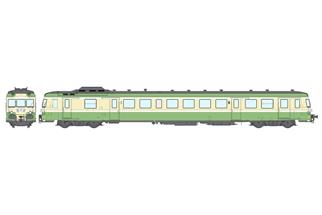 REE H0 (DC Sound) SNCF Dieseltriebwagen X 2898, grün/beige, Ep. IV