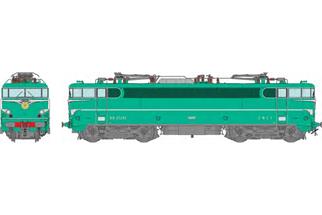 REE H0 (DC Sound) SNCF Zweisystem-Elektrolok BB 25243, grün, Ep. IV