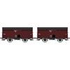 REE H0 PLM gedecktes Güterwagen-Set HP 1245/982, Ep. II, 2-tlg.