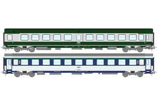 REE H0 SNCF Reisezugwagen-Set So/B10c10x, Ep. IV-V, 2-tlg.