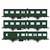 REE H0 SNCF Reisezugwagen-Set SO B6t/B6t/B4Dq, grün, Ep. IIIa, 3-tlg.