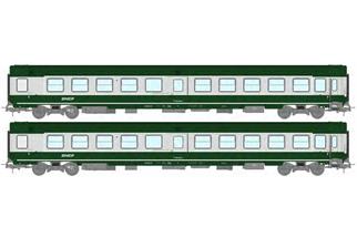 REE H0 SNCF Sanitätswagen-Set So/So, grün/béton, Ep. IV-V, 2-tlg.