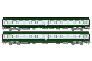 REE H0 SNCF Sanitätswagen-Set So/So, grün/béton, Ep. IV-V, 2-tlg.