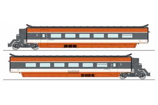 REE Modèles H0 (DC) SNCF Hochgeschwindigkeitszug-Ergänzungsset TGV PSE, 2-tlg.