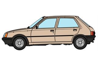 REE Modèles H0 Peugeot 205, beige