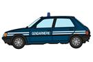 REE Modèles H0 Peugeot 205, Gendarmerie *werkseitig ausverkauft*