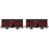 REE Modèles H0 PLM gedecktes Güterwagen-Set HP 1245/982, Ep. II, 2-tlg.