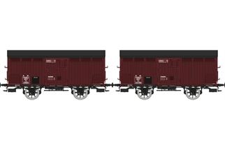 REE Modèles H0 SNCF gedecktes Güterwagen-Set Fa 33615/33748, Ep. IIIa, 2-tlg.