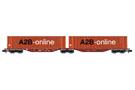 REE Modèles N TOUAX Container-Doppeltragwagen Sggmrss, A2B-online