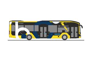 Rietze H0 MAN Lion's City 12 E, Bodensee-Oberschwaben Verkehrsverbund - Strauss Reisen