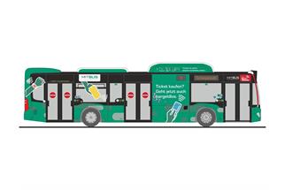 Rietze H0 MB Citaro ´15 NGT MIT.BUS Giessen
