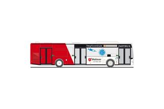 Rietze H0 MB Citaro E4, Malteser Impfbus Bayern