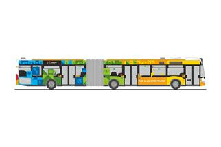 Rietze H0 MB Citaro G´11 MVG Mainz - Mainz ist bunt