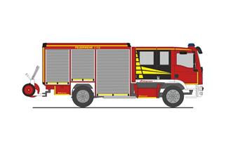 Rietze H0 Schlingmann Varus MAN 13t '08, Vorführdesign