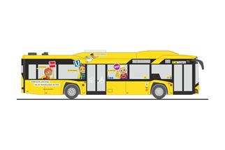 Rietze H0 Solaris Urbino 12 '14, BVG - Verkehrserziehung