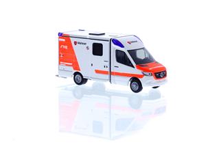 Rietze H0 System Strobel RTW '18, Malteser Leverkusen