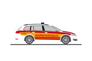 Rietze H0 VW Golf 7 Variant, Warnfahrzeug Feuerwehr Hürth