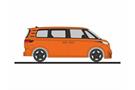 Rietze H0 VW ID. Buzz People, orange metallic