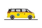 Rietze H0 VW ID. Buzz People, PostAuto - PubliCar Appenzell