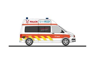 Rietze H0 VW T6, Falck Rettungsdienst Hamburg