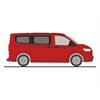 Rietze H0 VW T7 Caravelle, intensie red