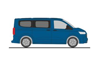 Rietze H0 VW T7 Caravelle, mid blue metallic