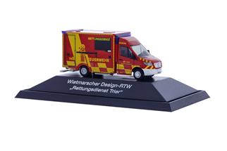 Rietze H0 WAS Design-RTW '18, Rettungsdienst Berufsfeuerwehr Trier