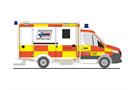 Rietze H0 WAS RTW '18, Rettungsdienst Bäuerle Ambulanz Augsburg