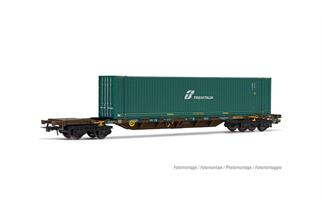 Rivarossi H0 CEMAT Containertragwagen Sgnss, 45'-Container TRENITALIA